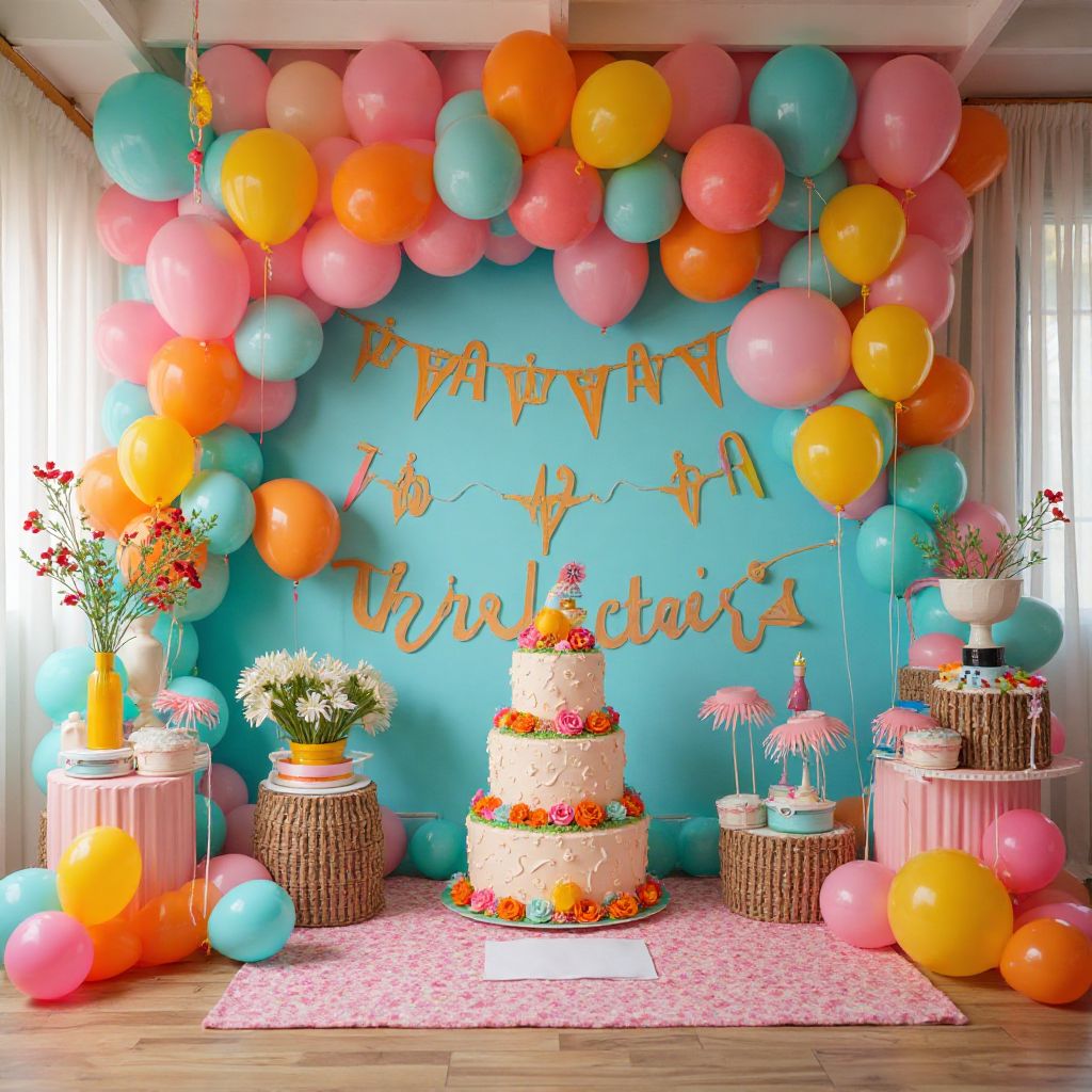 Birthday party decoration